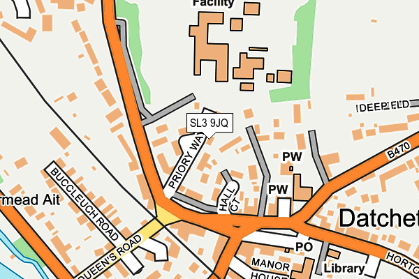 SL3 9JQ map - OS OpenMap – Local (Ordnance Survey)