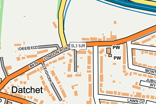 SL3 9JR map - OS OpenMap – Local (Ordnance Survey)
