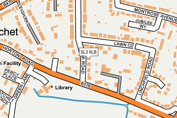 SL3 9LB map - OS OpenMap – Local (Ordnance Survey)