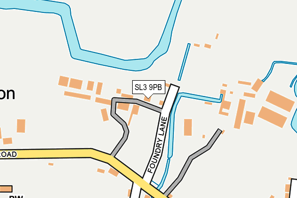 SL3 9PB map - OS OpenMap – Local (Ordnance Survey)