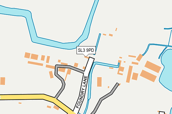 SL3 9PD map - OS OpenMap – Local (Ordnance Survey)