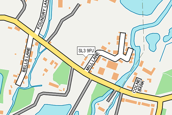 SL3 9PJ map - OS OpenMap – Local (Ordnance Survey)