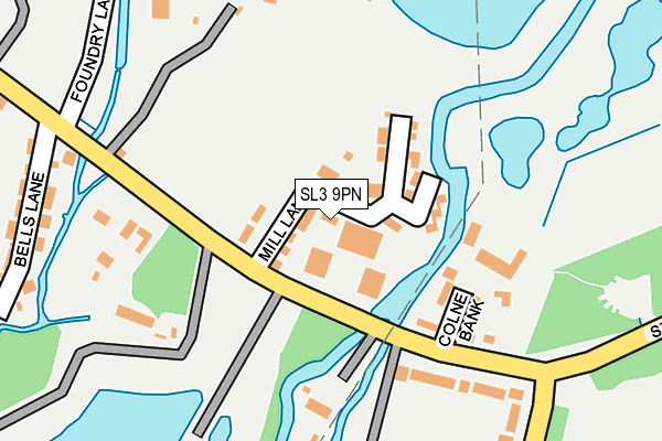 SL3 9PN map - OS OpenMap – Local (Ordnance Survey)