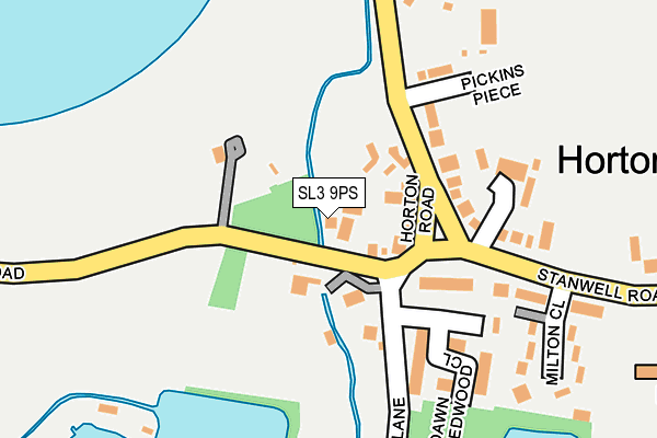 SL3 9PS map - OS OpenMap – Local (Ordnance Survey)