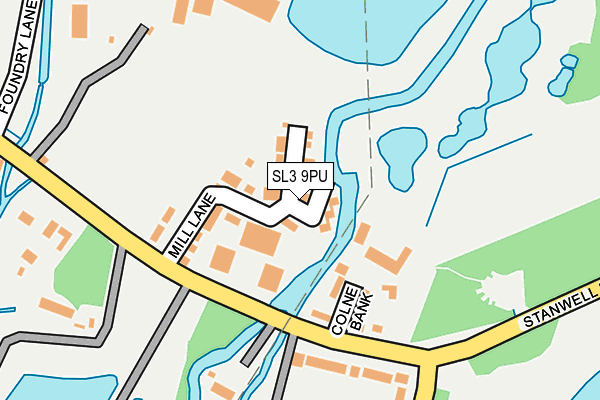 SL3 9PU map - OS OpenMap – Local (Ordnance Survey)