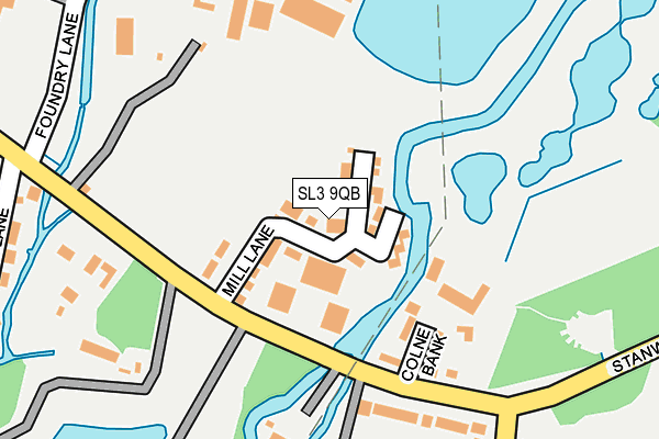 SL3 9QB map - OS OpenMap – Local (Ordnance Survey)