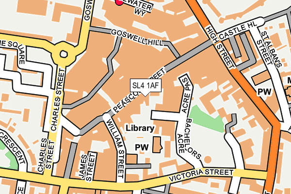 SL4 1AF map - OS OpenMap – Local (Ordnance Survey)