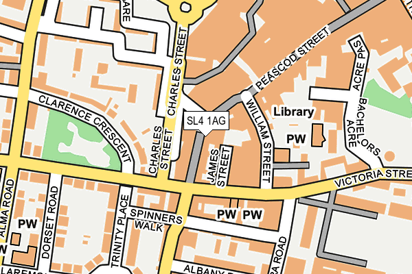 SL4 1AG map - OS OpenMap – Local (Ordnance Survey)