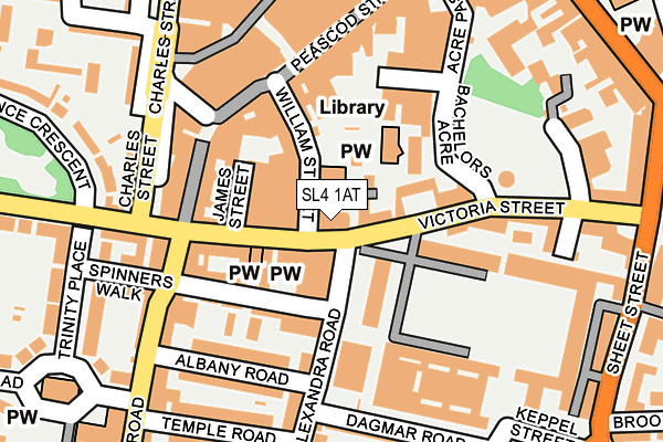 SL4 1AT map - OS OpenMap – Local (Ordnance Survey)