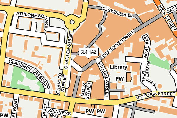SL4 1AZ map - OS OpenMap – Local (Ordnance Survey)