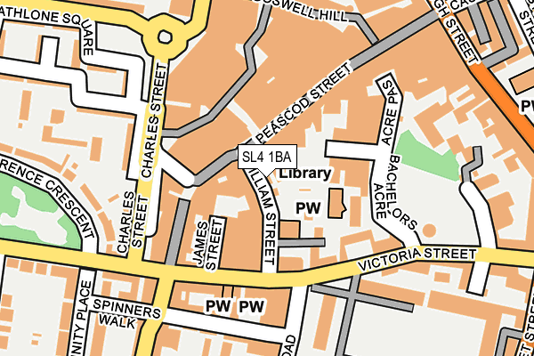 SL4 1BA map - OS OpenMap – Local (Ordnance Survey)