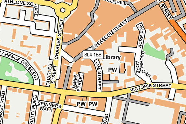 SL4 1BB map - OS OpenMap – Local (Ordnance Survey)