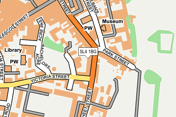 SL4 1BG map - OS OpenMap – Local (Ordnance Survey)