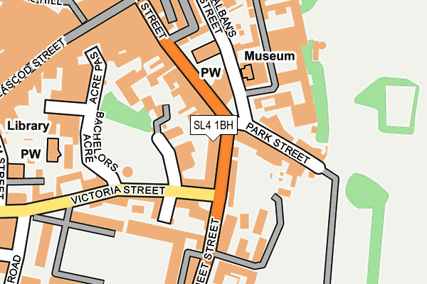 SL4 1BH map - OS OpenMap – Local (Ordnance Survey)
