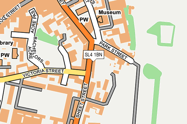 SL4 1BN map - OS OpenMap – Local (Ordnance Survey)