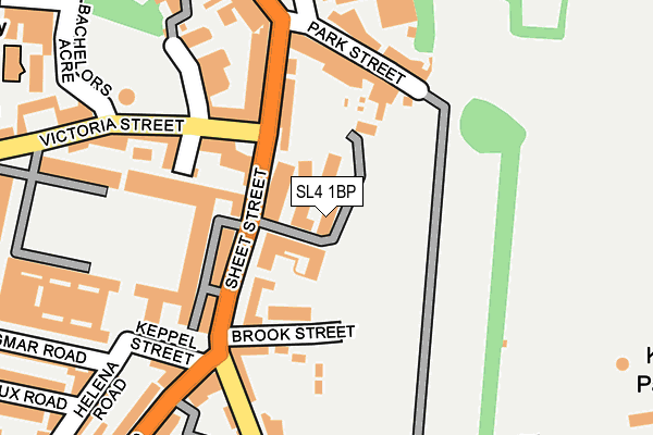 SL4 1BP map - OS OpenMap – Local (Ordnance Survey)