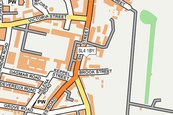 SL4 1BY map - OS OpenMap – Local (Ordnance Survey)