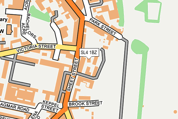 SL4 1BZ map - OS OpenMap – Local (Ordnance Survey)