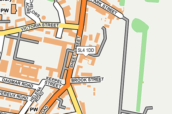 SL4 1DD map - OS OpenMap – Local (Ordnance Survey)