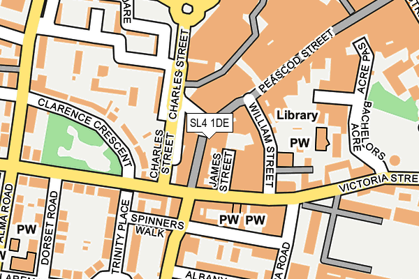 SL4 1DE map - OS OpenMap – Local (Ordnance Survey)