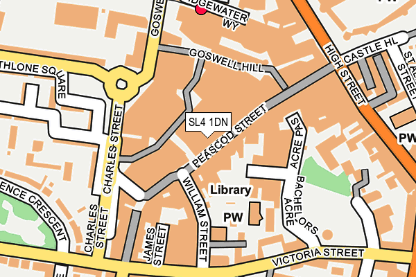 SL4 1DN map - OS OpenMap – Local (Ordnance Survey)