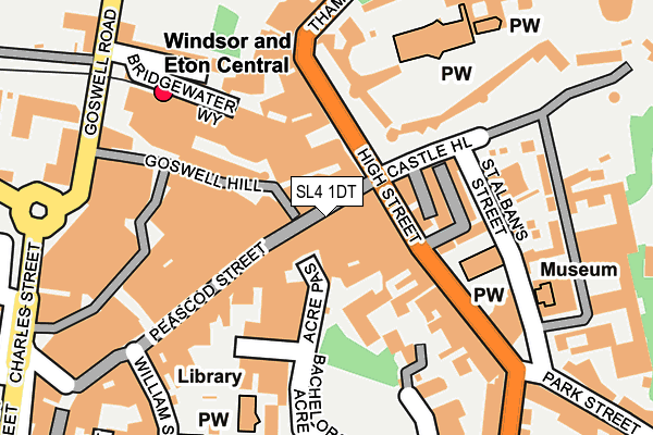 SL4 1DT map - OS OpenMap – Local (Ordnance Survey)