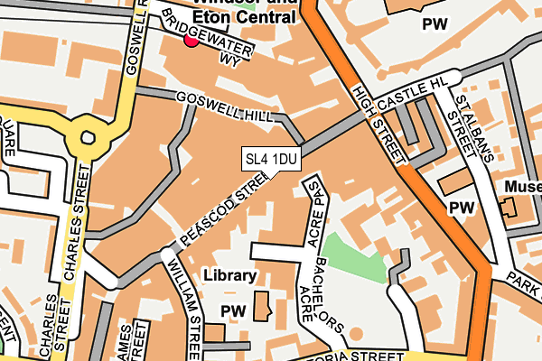 SL4 1DU map - OS OpenMap – Local (Ordnance Survey)