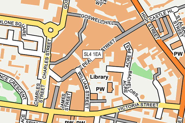 SL4 1EA map - OS OpenMap – Local (Ordnance Survey)