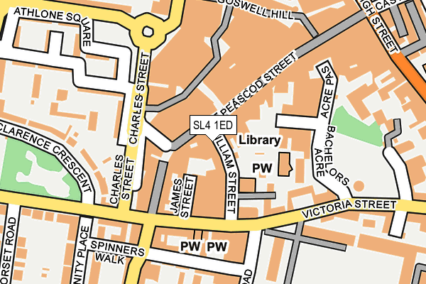 SL4 1ED map - OS OpenMap – Local (Ordnance Survey)