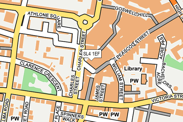 SL4 1EF map - OS OpenMap – Local (Ordnance Survey)