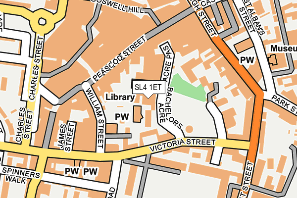 SL4 1ET map - OS OpenMap – Local (Ordnance Survey)