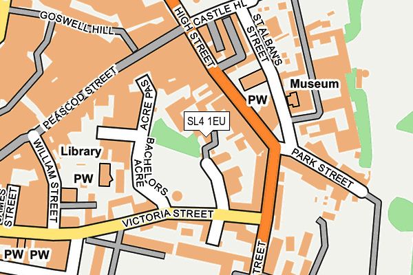 SL4 1EU map - OS OpenMap – Local (Ordnance Survey)