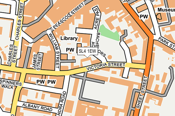 SL4 1EW map - OS OpenMap – Local (Ordnance Survey)