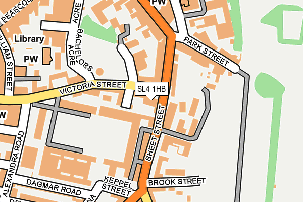 SL4 1HB map - OS OpenMap – Local (Ordnance Survey)