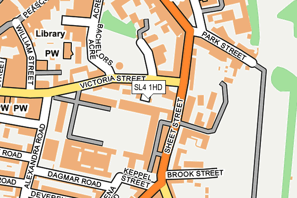 SL4 1HD map - OS OpenMap – Local (Ordnance Survey)