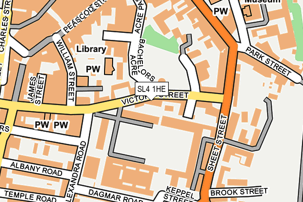 SL4 1HE map - OS OpenMap – Local (Ordnance Survey)