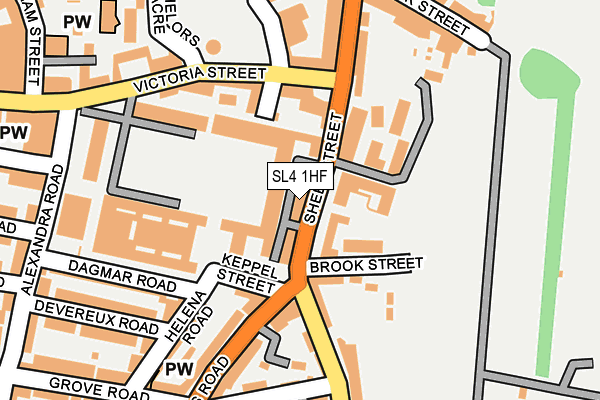 SL4 1HF map - OS OpenMap – Local (Ordnance Survey)