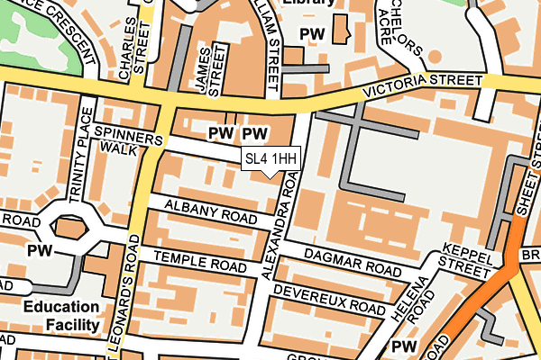 SL4 1HH map - OS OpenMap – Local (Ordnance Survey)