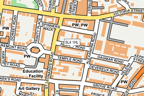 SL4 1HL map - OS OpenMap – Local (Ordnance Survey)