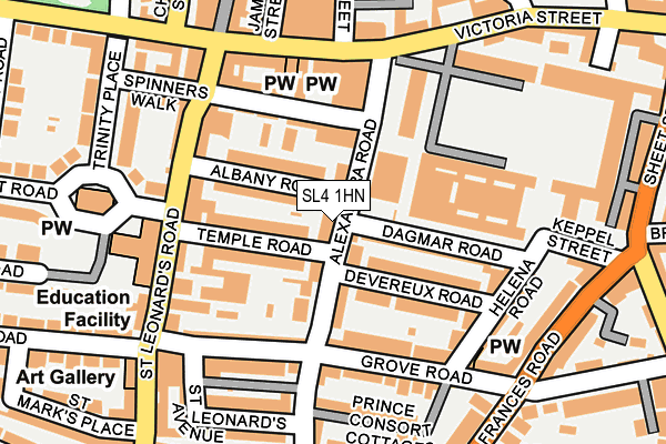 SL4 1HN map - OS OpenMap – Local (Ordnance Survey)