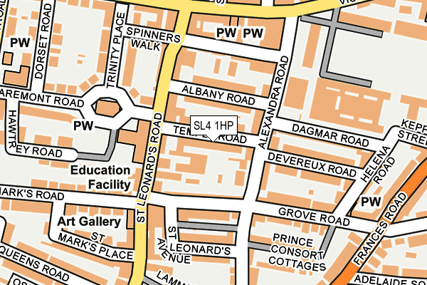 SL4 1HP map - OS OpenMap – Local (Ordnance Survey)