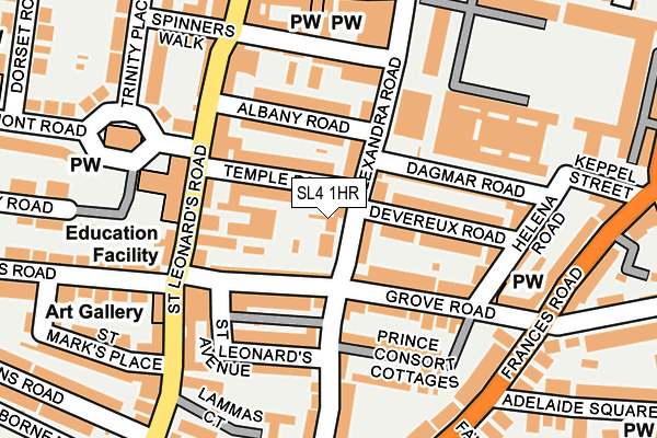 SL4 1HR map - OS OpenMap – Local (Ordnance Survey)