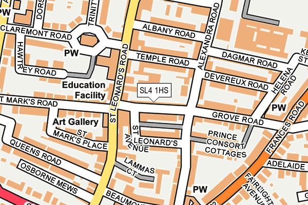 SL4 1HS map - OS OpenMap – Local (Ordnance Survey)