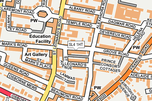 SL4 1HT map - OS OpenMap – Local (Ordnance Survey)