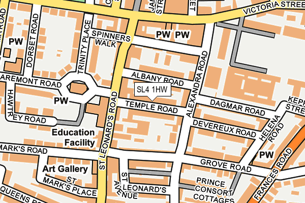 SL4 1HW map - OS OpenMap – Local (Ordnance Survey)