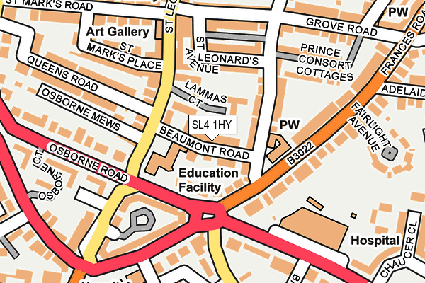 SL4 1HY map - OS OpenMap – Local (Ordnance Survey)