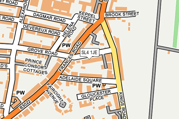 SL4 1JE map - OS OpenMap – Local (Ordnance Survey)