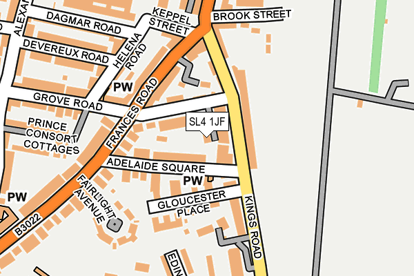 SL4 1JF map - OS OpenMap – Local (Ordnance Survey)