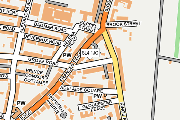 SL4 1JG map - OS OpenMap – Local (Ordnance Survey)