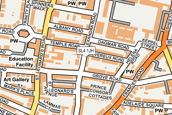 SL4 1JH map - OS OpenMap – Local (Ordnance Survey)